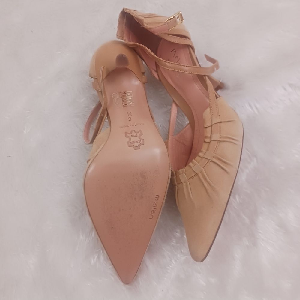 Melian yellow suede pumps size 6